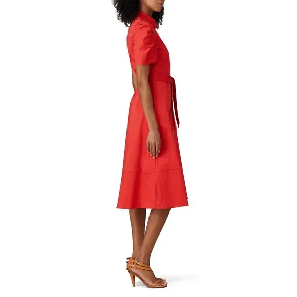 Shoshanna Red Button-Down Dress - Picture 2 of 8